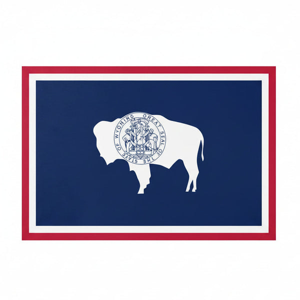 Wyoming State Flag - 90x150cm(3x5ft) - 60x90cm(2x3ft)