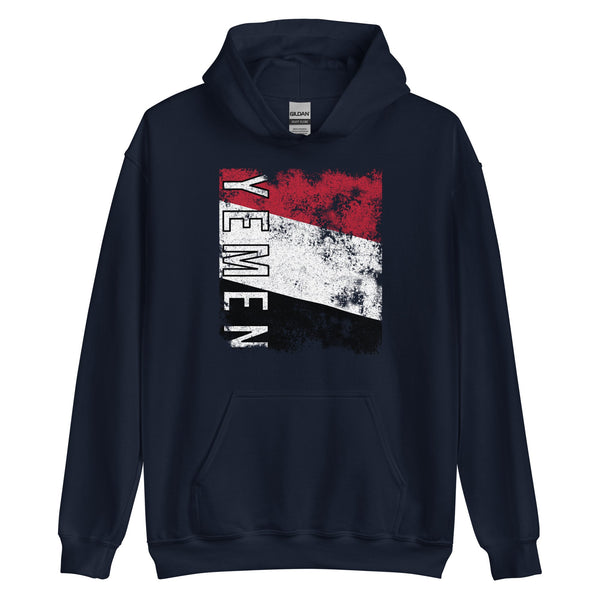 Yemen Flag - Distressed Flag Hoodie