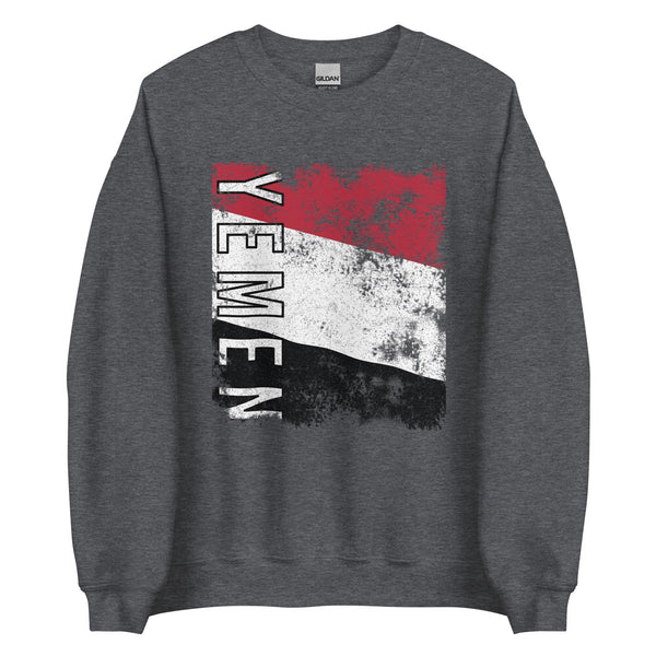 Yemen Flag - Distressed Flag Sweatshirt