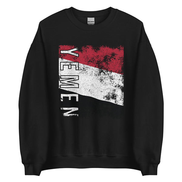 Yemen Flag - Distressed Flag Sweatshirt