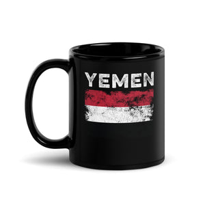 Yemen Flag Distressed - Yemeni Flag Mug