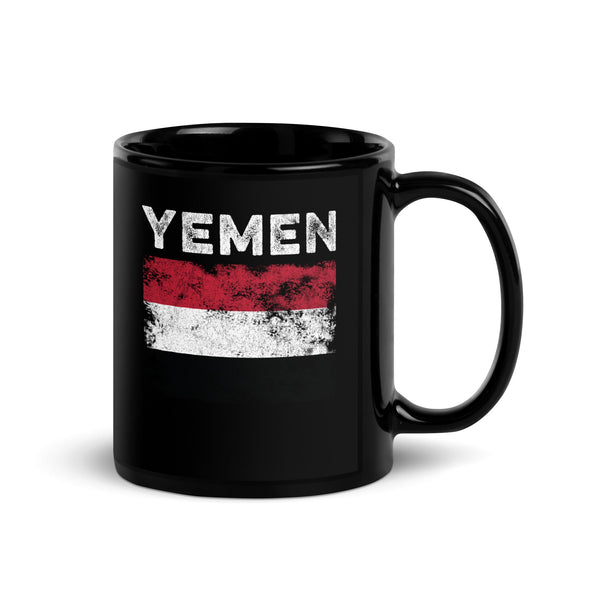 Yemen Flag Distressed - Yemeni Flag Mug