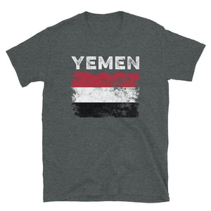 Yemen Flag Distressed - Yemeni Flag T-Shirt