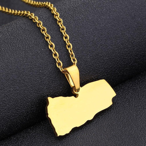 Yemen Map Necklace