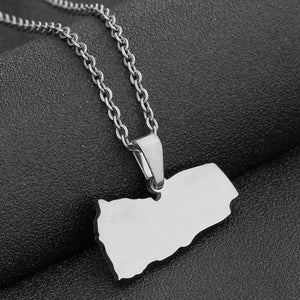 Yemen Map Necklace