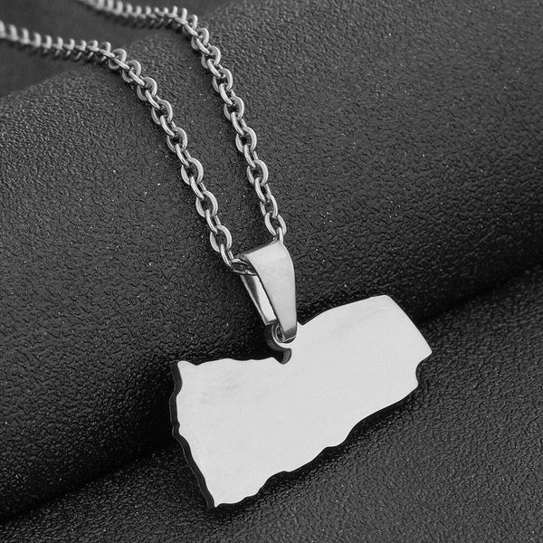 Yemen Map Necklace