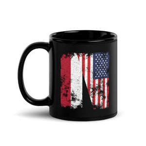 Yemen USA Flag - Half American Mug