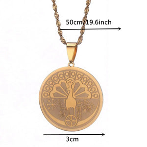 Yezidi Lalish Peacock Necklace