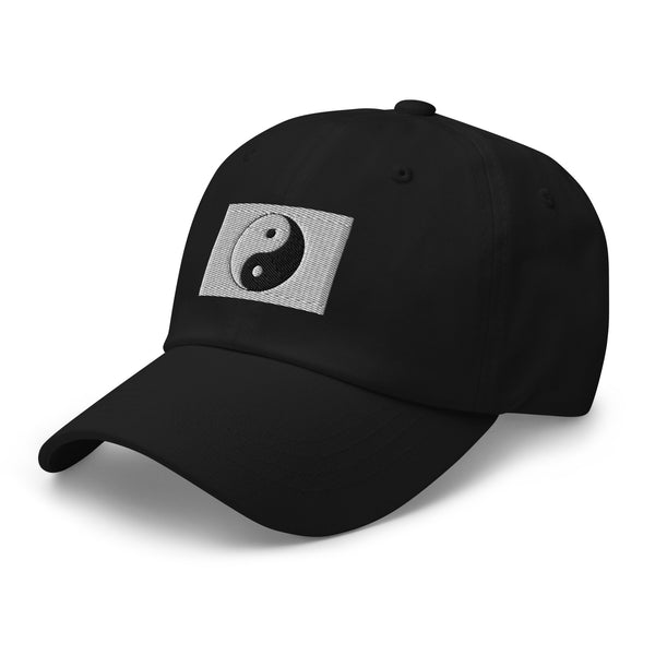 Yin Yang Flag Cap - Adjustable Embroidered Dad Hat