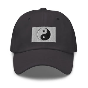Yin Yang Flag Cap - Adjustable Embroidered Dad Hat