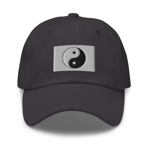 Yin Yang Flag Cap - Adjustable Embroidered Dad Hat