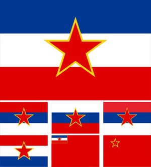 Yugoslavia Flags - 90x150cm(3x5ft)