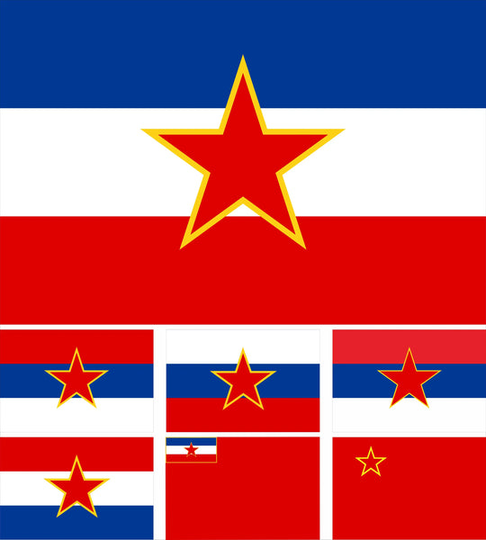 Yugoslavia Flags - 90x150cm(3x5ft)
