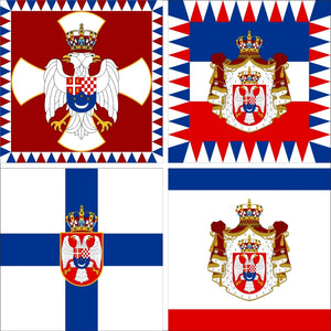 Yugoslavia Royal Monarchy Flags - 150x150cm(5x5ft) - 90x90cm(3x3ft)