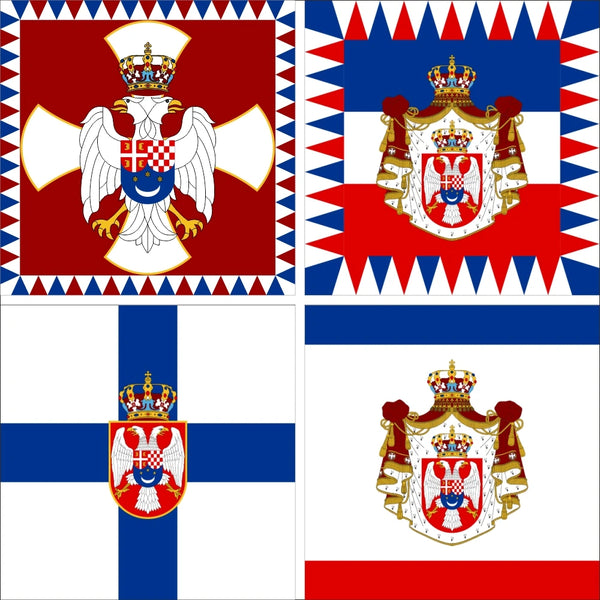 Yugoslavia Royal Monarchy Flags - 150x150cm(5x5ft) - 90x90cm(3x3ft)