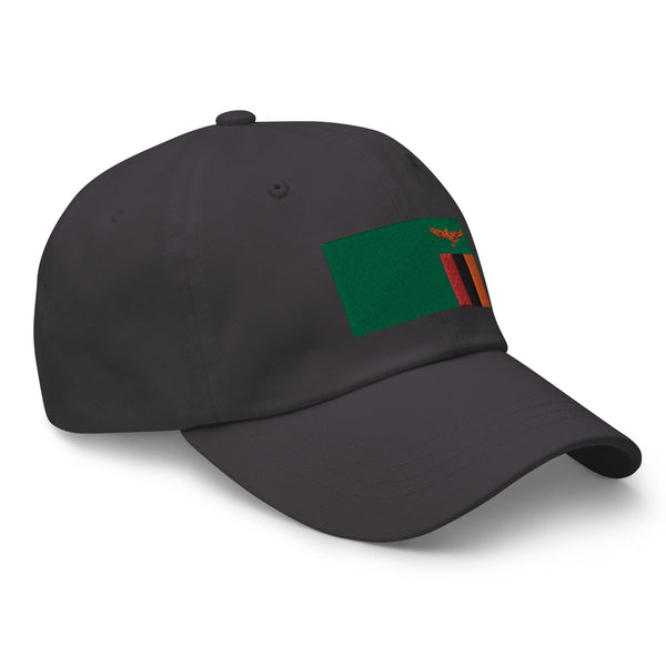 Zambia Flag Cap - Adjustable Embroidered Dad Hat