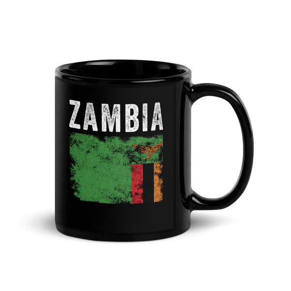 Zambia Flag Distressed - Zambian Flag Mug