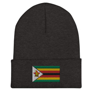 Zimbabwe Flag Beanie - Embroidered Winter Hat