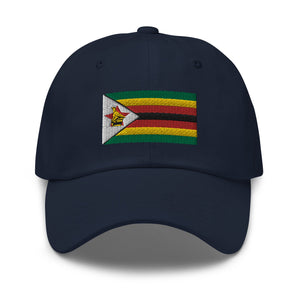 Zimbabwe Flag Cap - Adjustable Embroidered Dad Hat