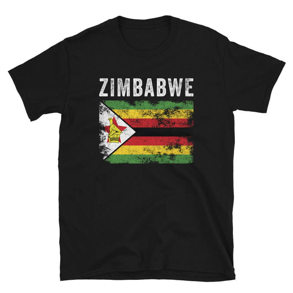 Zimbabwe Flag Distressed Zimbabwean Flag T-Shirt