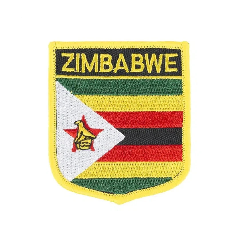 Zimbabwe Flag Patch - Sew On/Iron On Patch