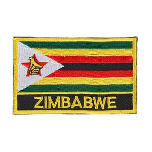 Zimbabwe Flag Patch - Sew On/Iron On Patch