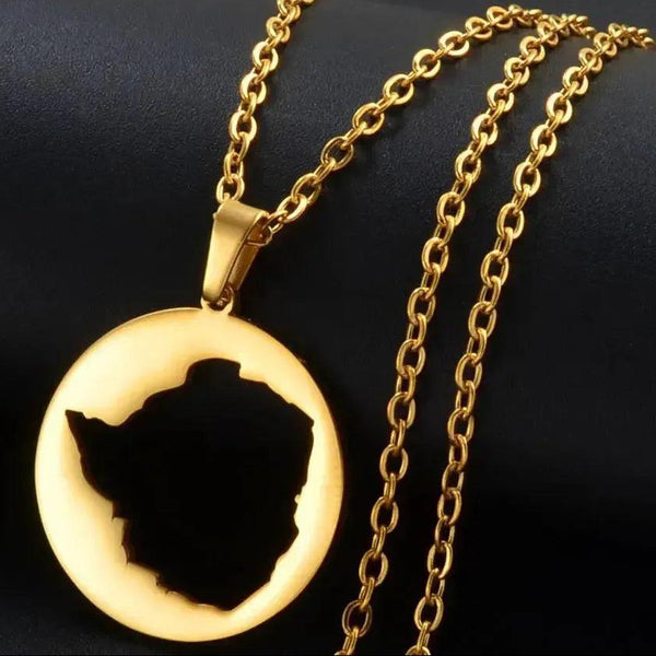 Zimbabwe Map Necklace Collection