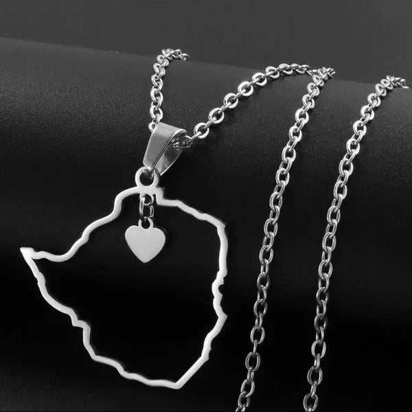 Zimbabwe Map Necklace Collection