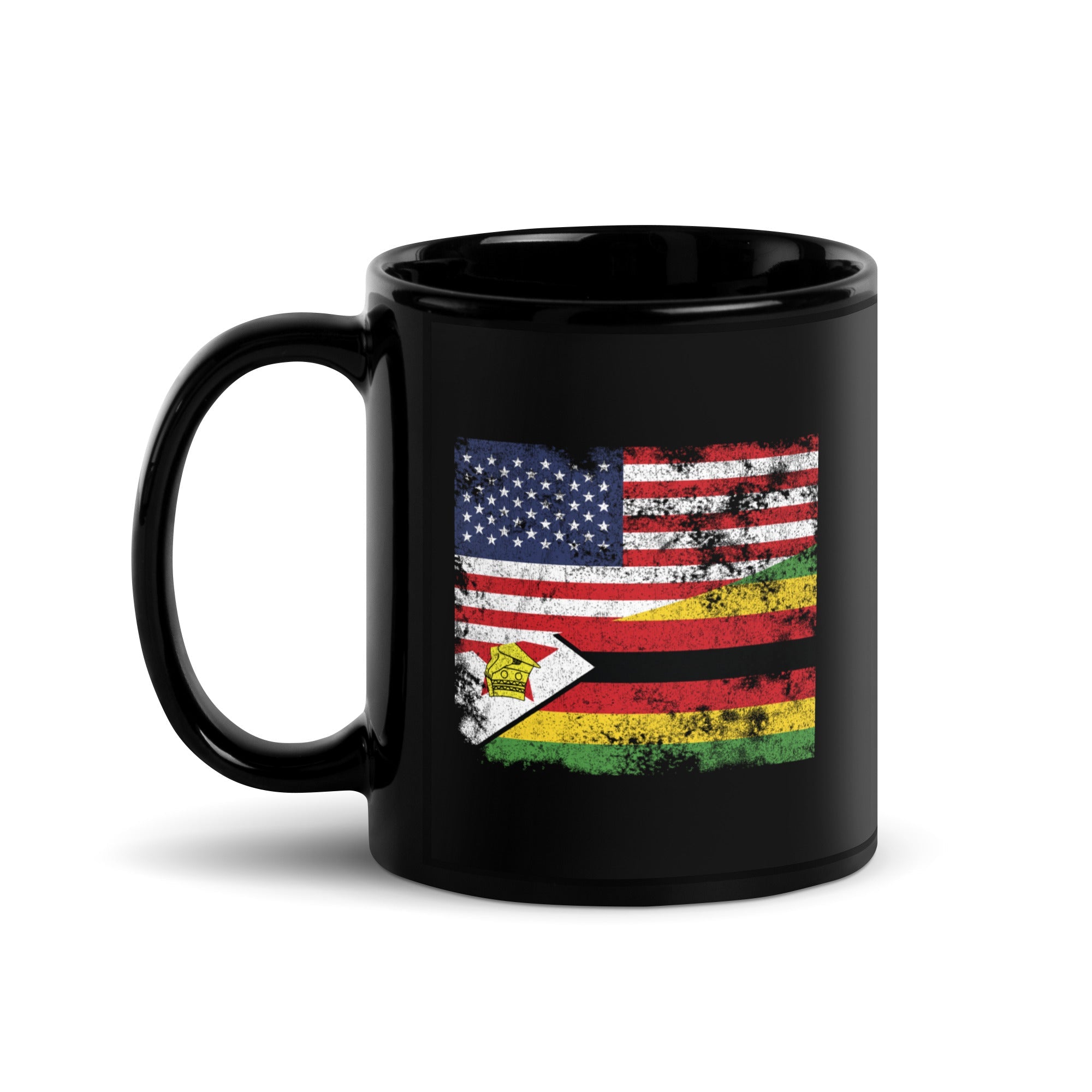 Zimbabwe USA Flag Mug