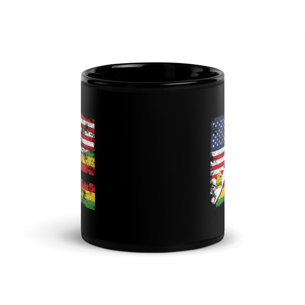 Zimbabwe USA Flag Mug