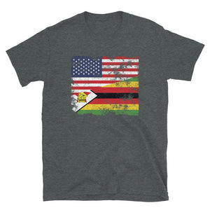 Zimbabwe USA Flag T-Shirt