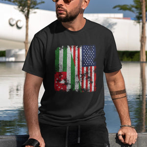 Abkhazia USA Flag - Half American T-Shirt