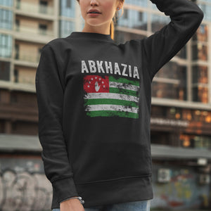 Abkhazia Flag Distressed - Abkhaz Flag Sweatshirt