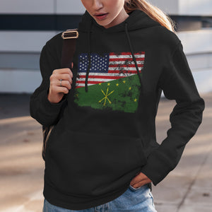 Adygea USA Flag Hoodie