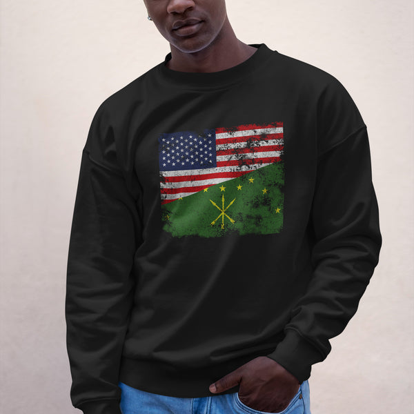 Adygea USA Flag Sweatshirt