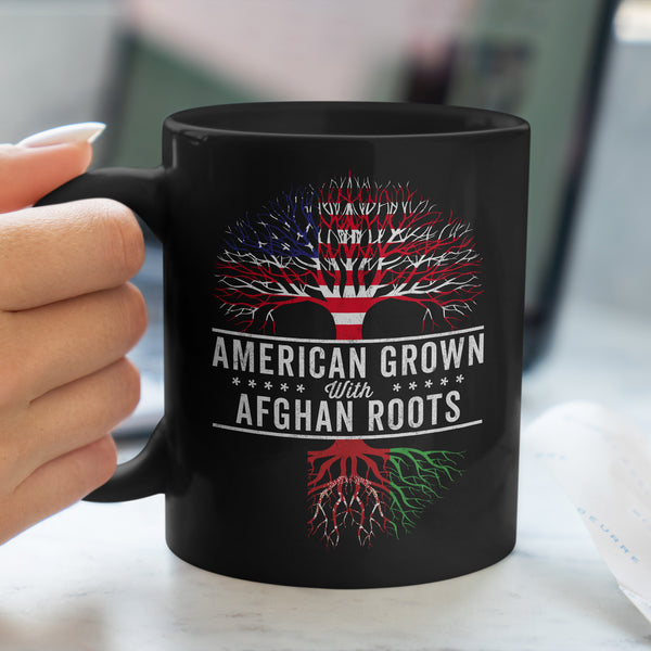 American Grown Afghan Roots Flag Mug