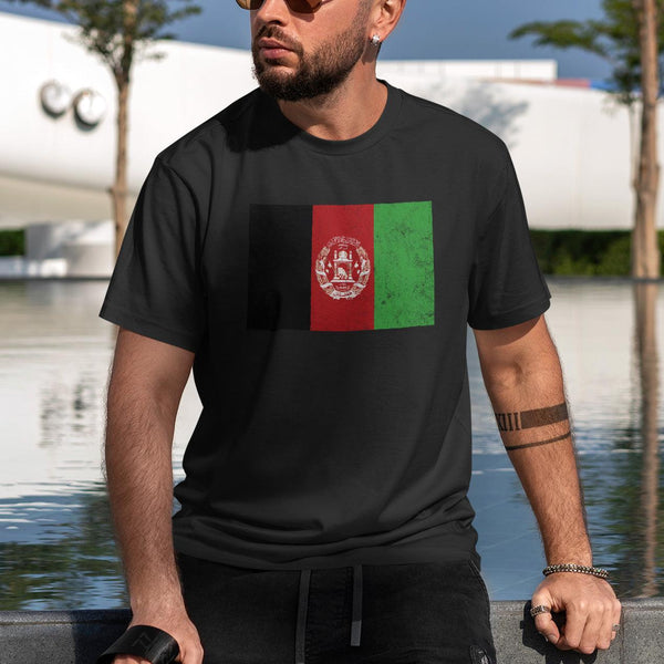 Afghanistan 2004-2013 Flag T-Shirt Black / S