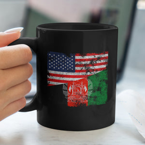 Afghanistan USA Flag Mug