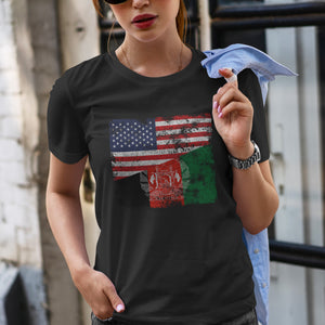 Afghanistan USA Flag T-Shirt