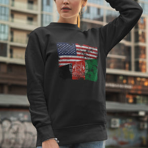 Afghanistan USA Flag Sweatshirt
