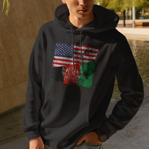 Afghanistan USA Flag Hoodie