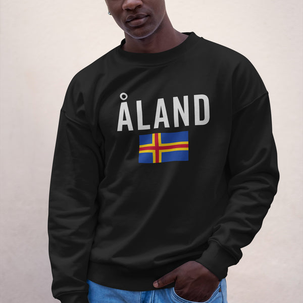 Åland Flag Sweatshirt Black / S