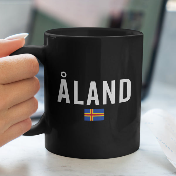 Åland-Flagge - Patriotische Flaggen-Tasse