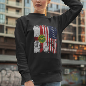 Alderney USA Flag - Half American Sweatshirt