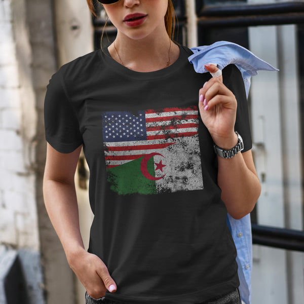 Algeria USA Flag T-Shirt