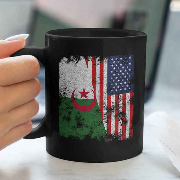 Algeria USA Flag - Half American Mug