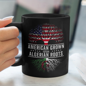 American Grown Algerian Roots Flag Mug