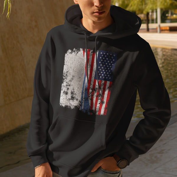 Altai Republic USA Flag - Half American Hoodie