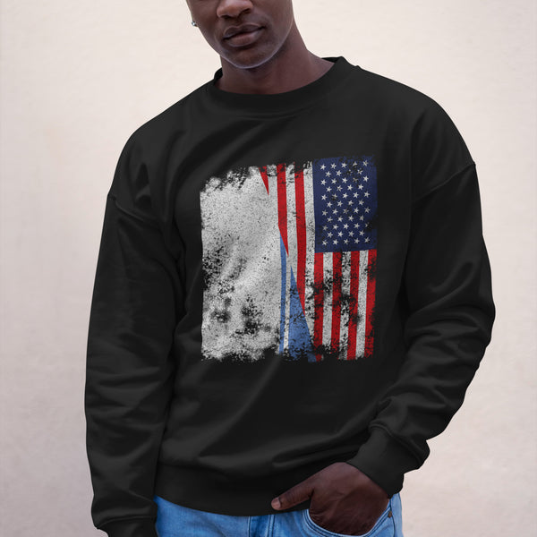Altai Republic USA Flag - Half American Sweatshirt