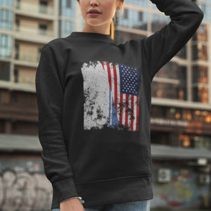 Altai Republic USA Flag - Half American Sweatshirt